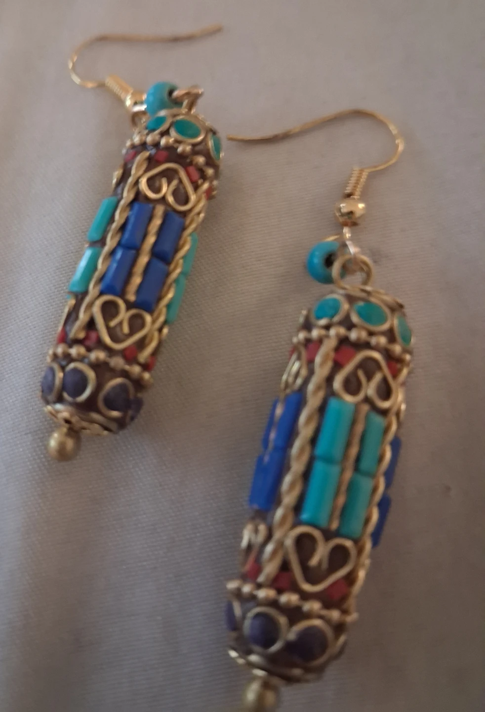 Bohemian Style Cylinder Drop Earrings - photo 4