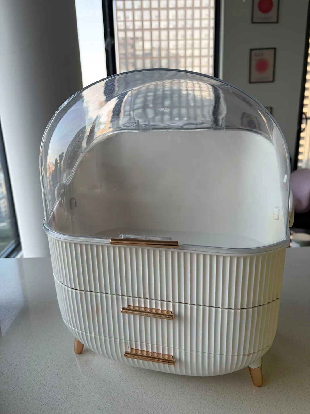 White Makeup Organizer with Drawers - photo 2
