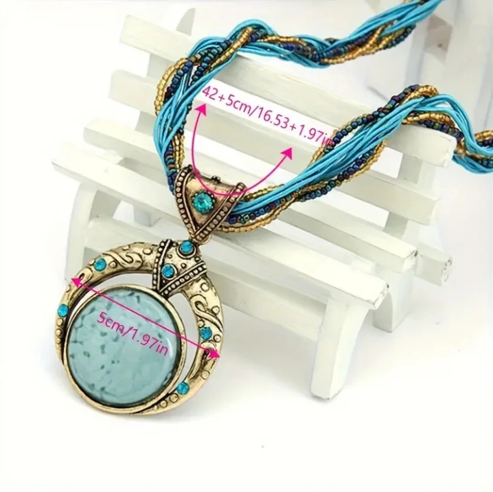 (BRAND NEW) Bohemian Style Pendant Necklace - photo 3