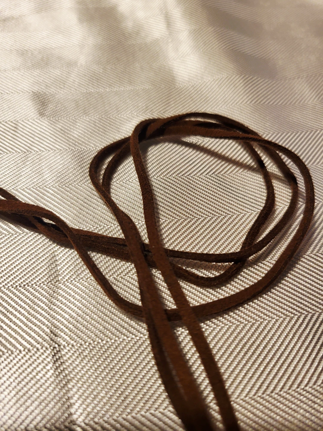 Statement Necklace w/  Marbled Resin Pendant, faux suede cord - photo 4