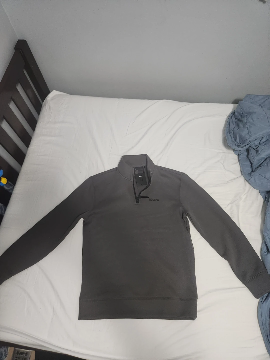 RUDSAK Dark Grey 1/4 Zip Pullover Sweater - Size P/S