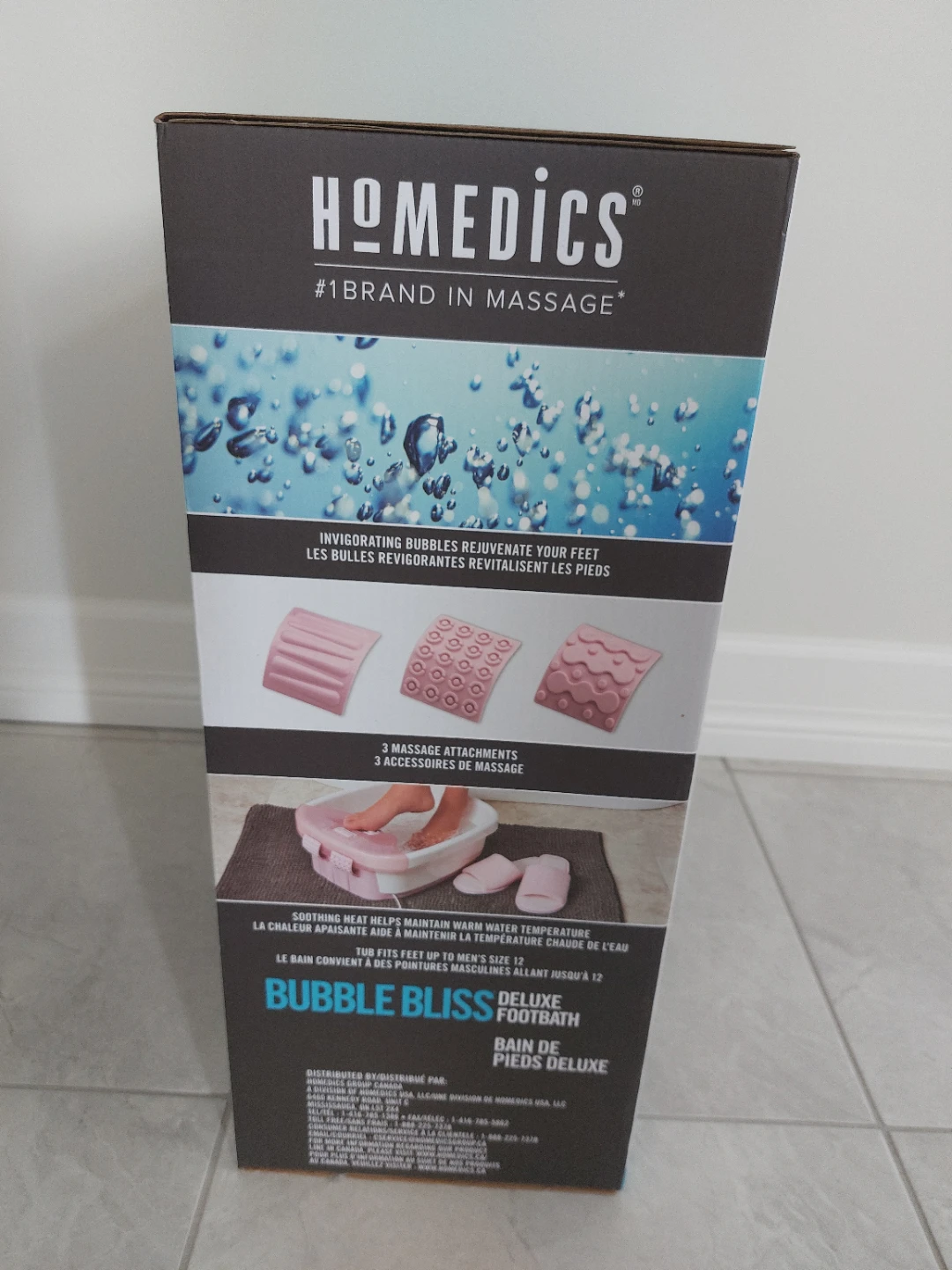 HoMedics Bubble Bliss Deluxe Footbath