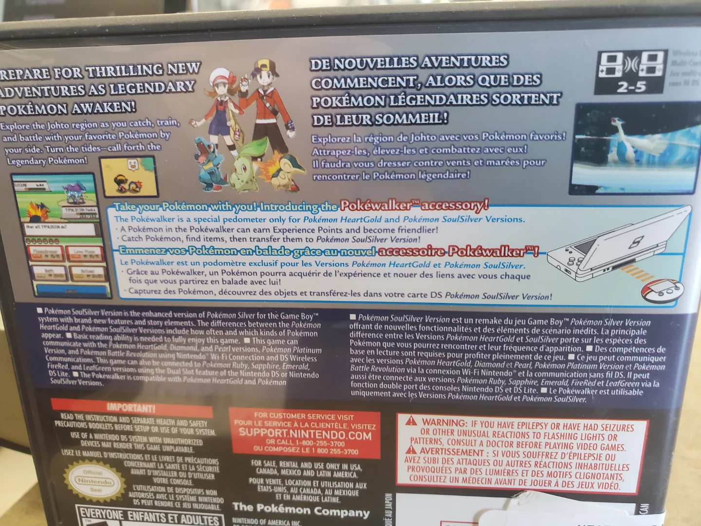 Nintendo DS Pokemon SoulSilver Version Game - photo 2