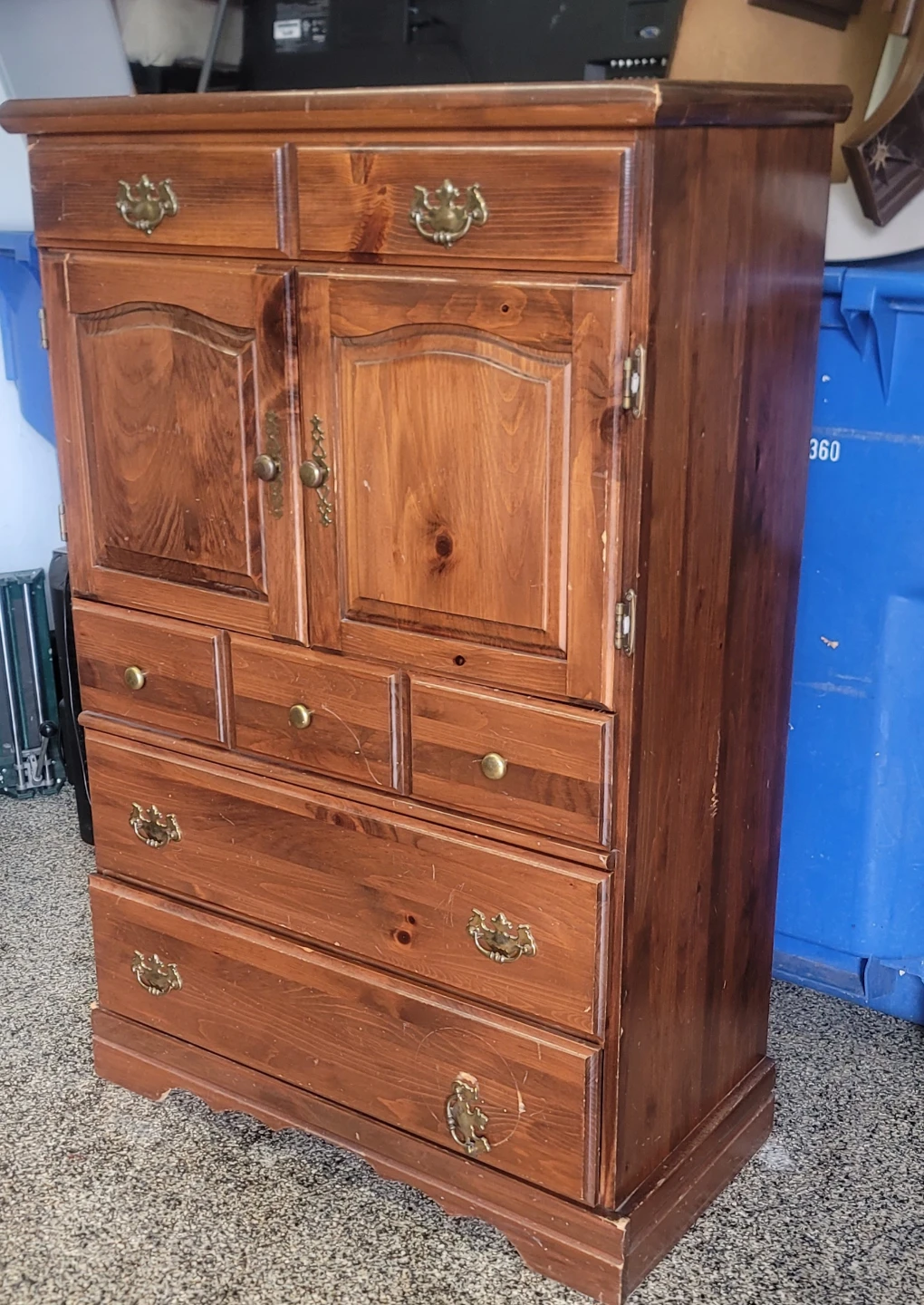 Wooden Wardrobe with Drawers - photo 2