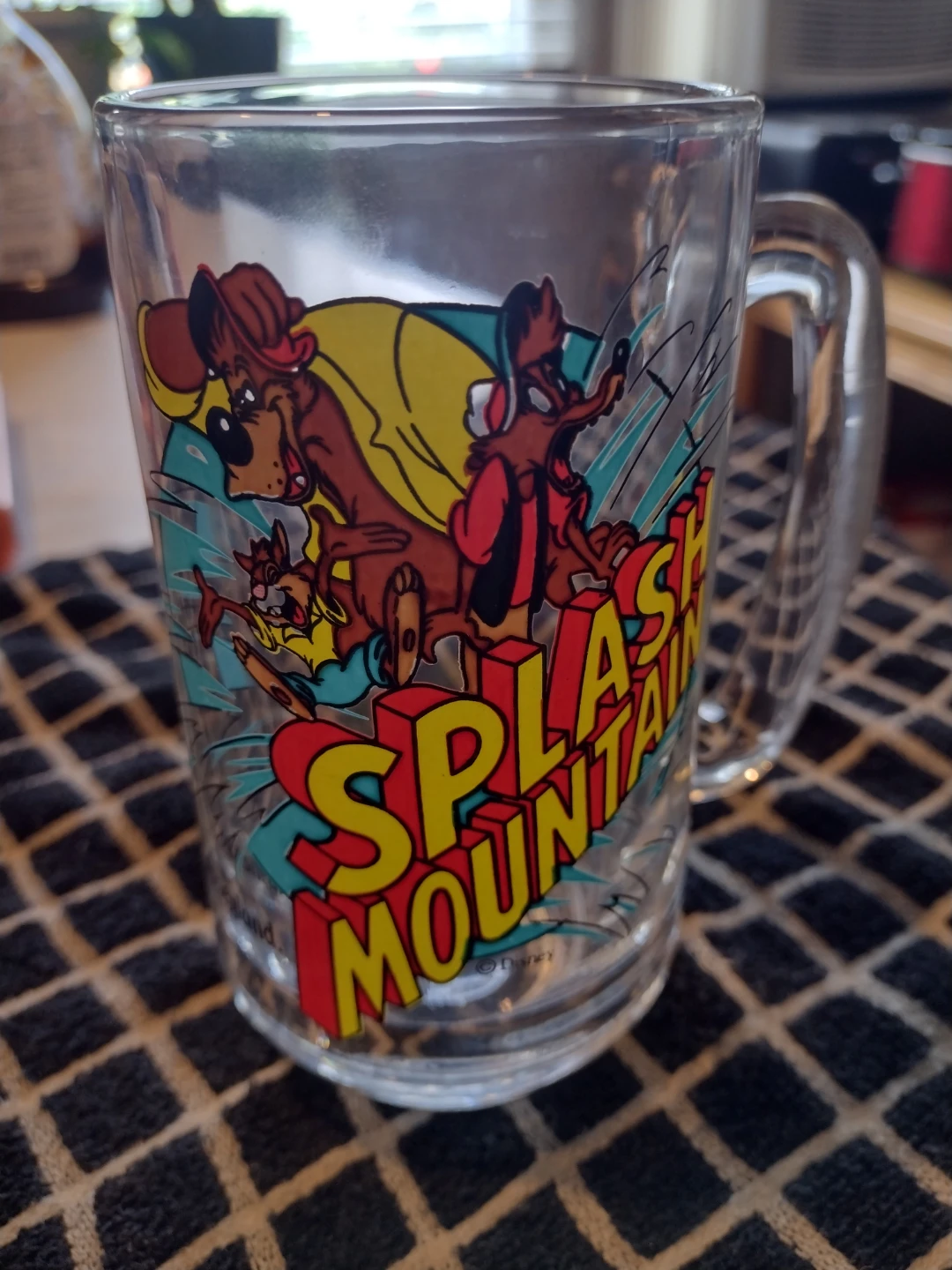 Rare vintage 1990's Disney Splash Mountain Glass Mug - photo 2