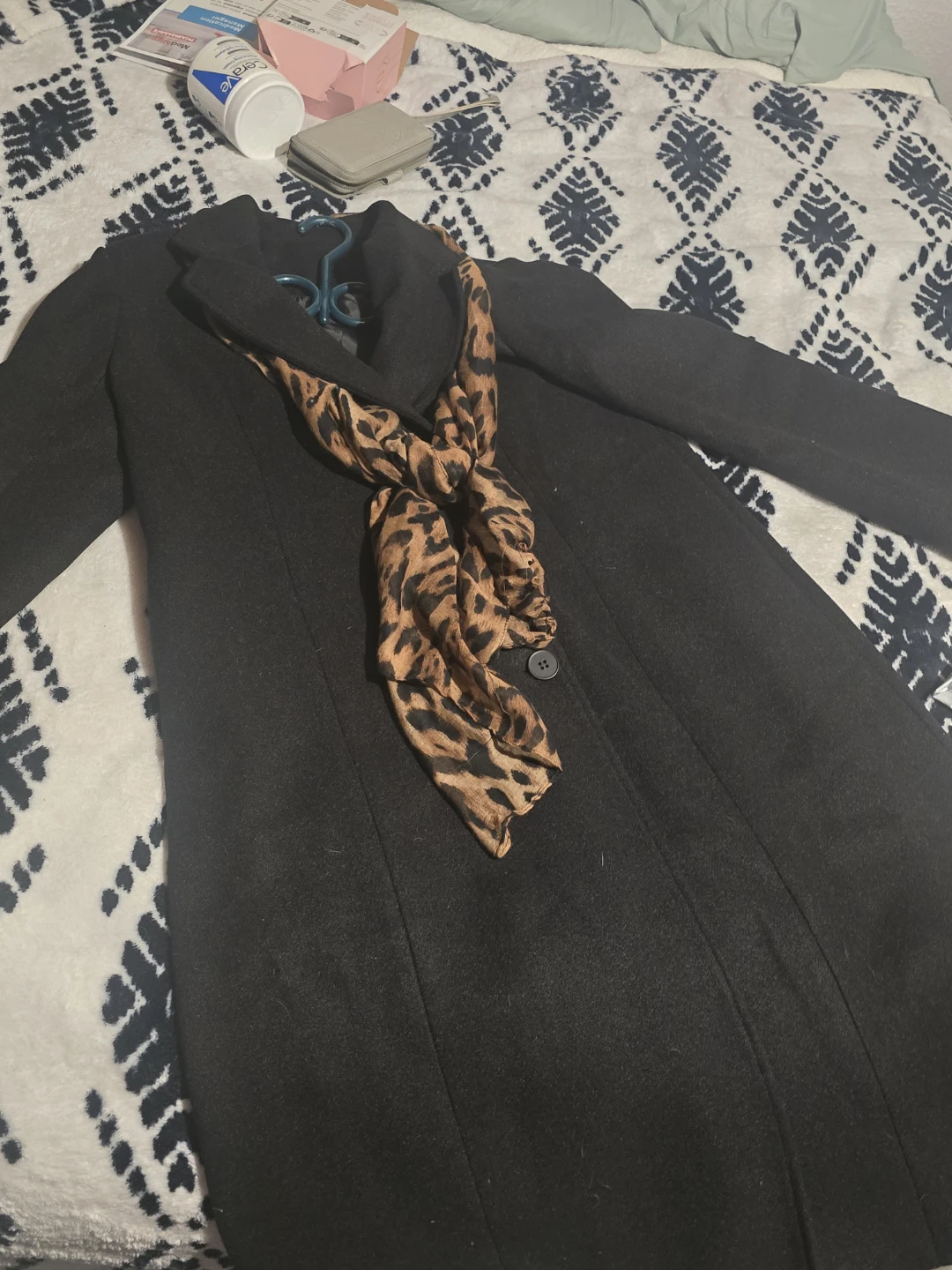 Black Double-Breasted  Coat  for sale - photo 2
