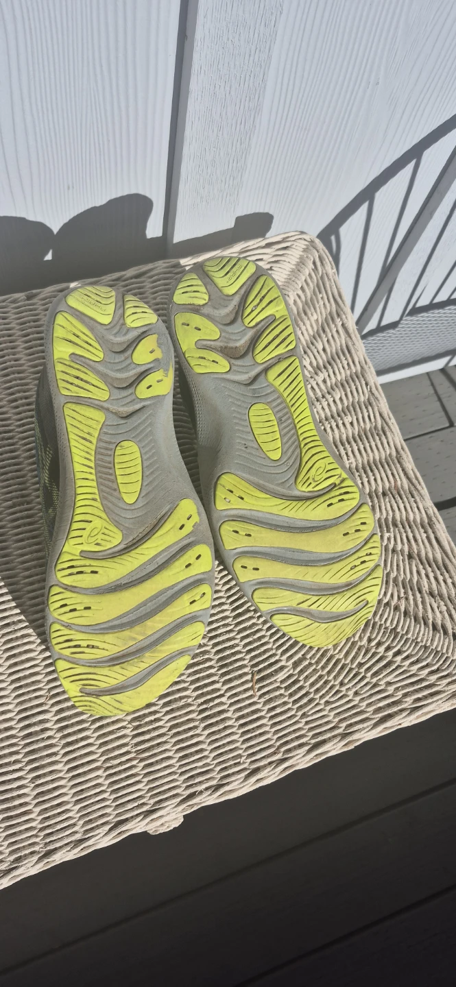 ASICS Blue and Yellow Running Shoes - photo 3