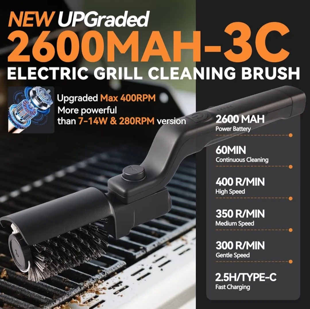 Electric Grill Cordless Cleaning Brush - photo 2