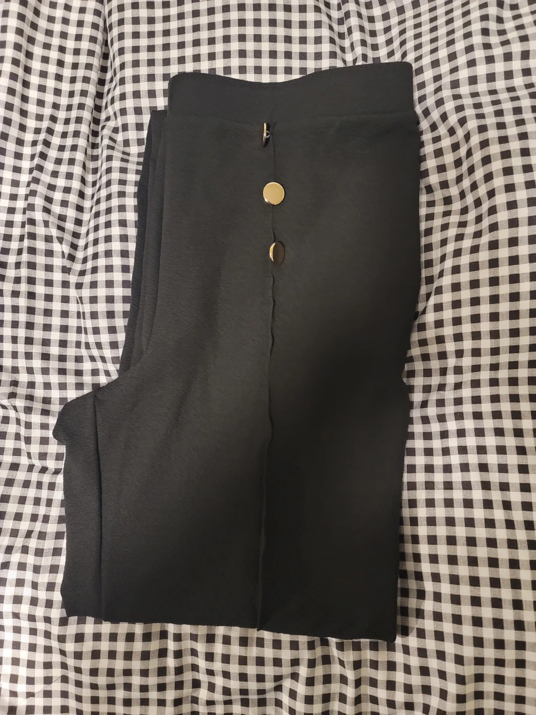 Women's Black Textured Pants-40x30-$5