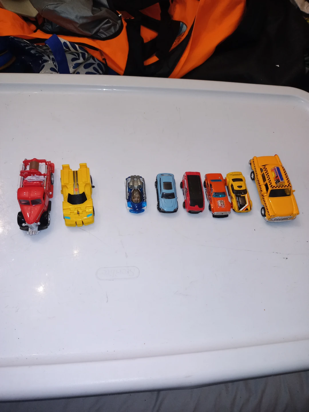 8 Toy Cars - 5 Die Cast Hot Wheels - 3 Other Brands