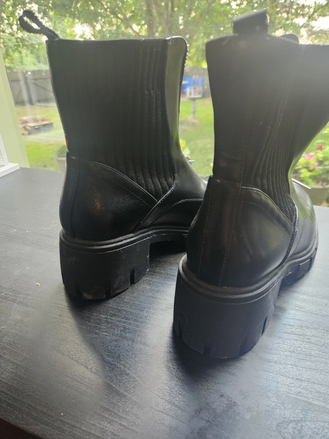 Black Zipper Boots - Size 6.5 - photo 2