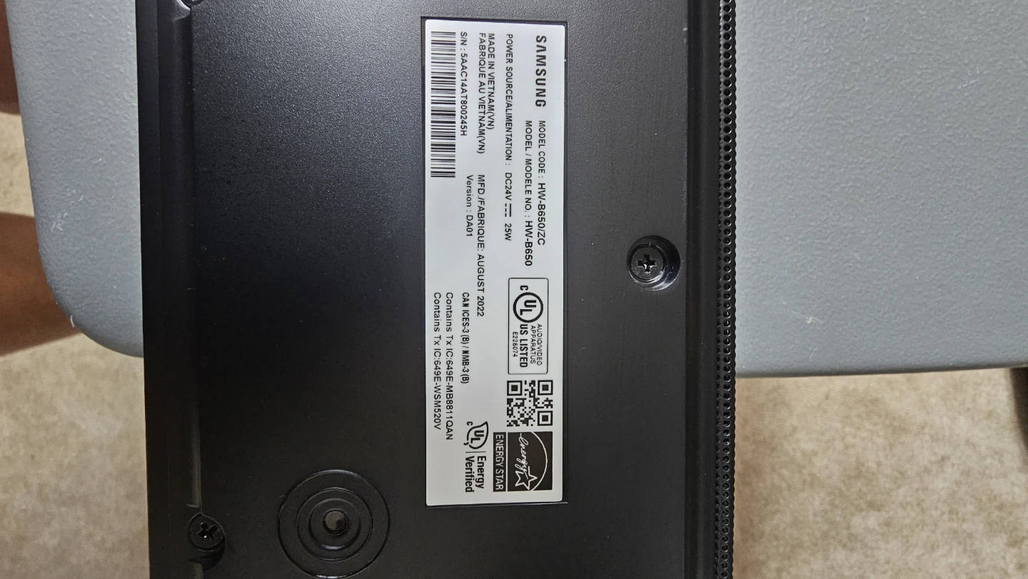 Samsung HW-B650/ZC Soundbar - photo 4