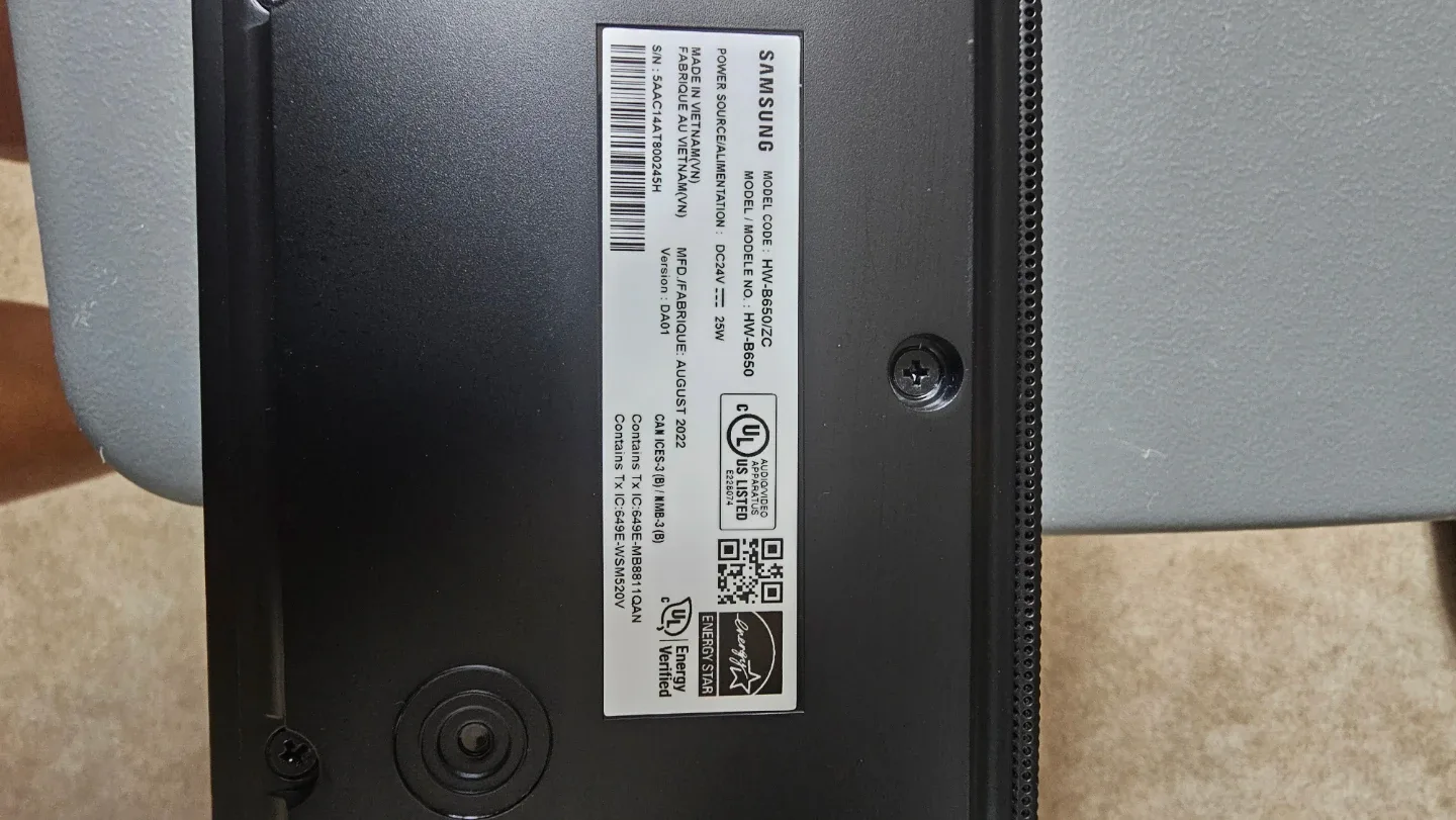 Samsung HW-B650/ZC Soundbar - photo 4
