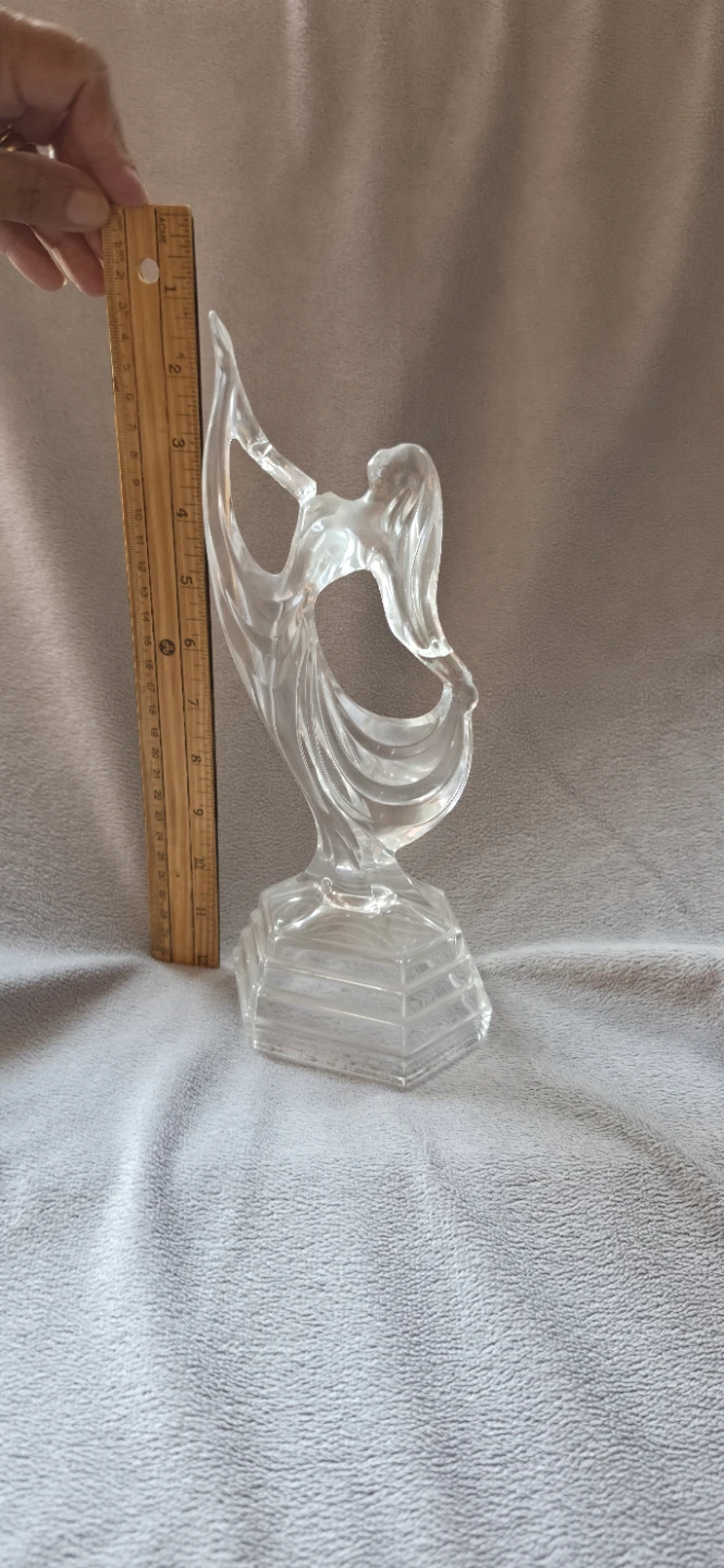 Vintage Clear Glass Dancer Figurine