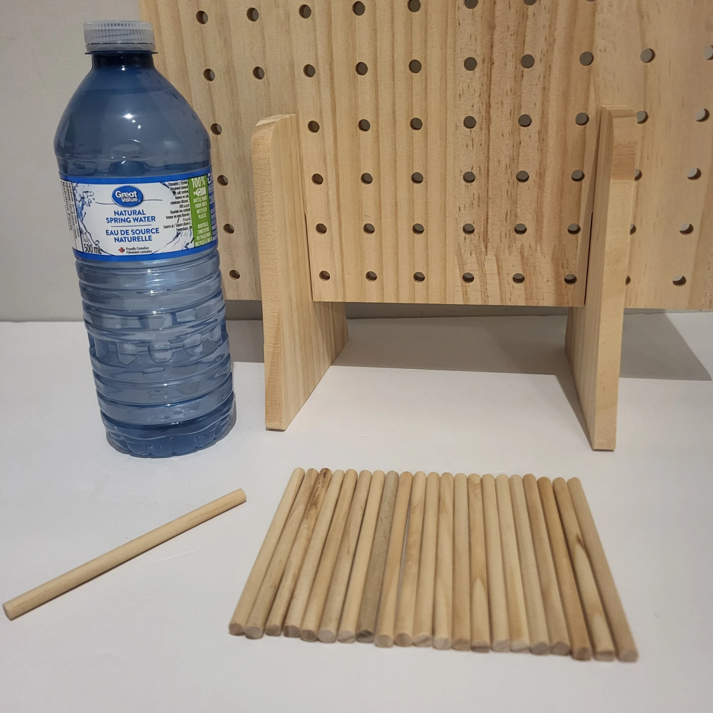 Wooden Pegboard Display Stand with Pegs - photo 5