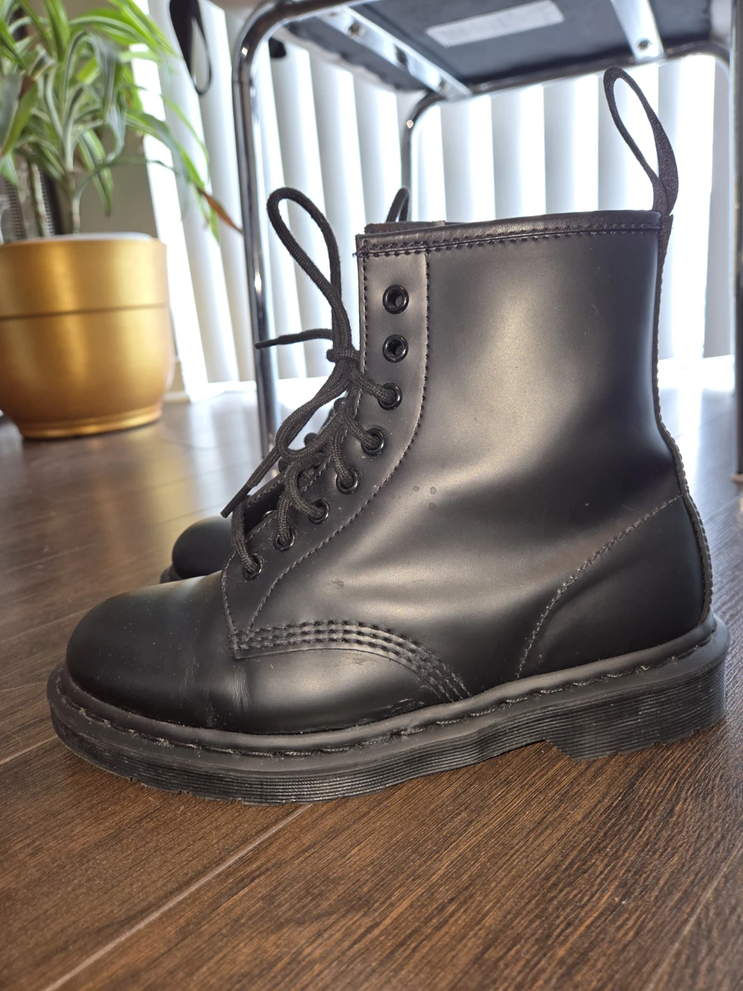 Dr. Martens black leather lace-up boots - photo 3