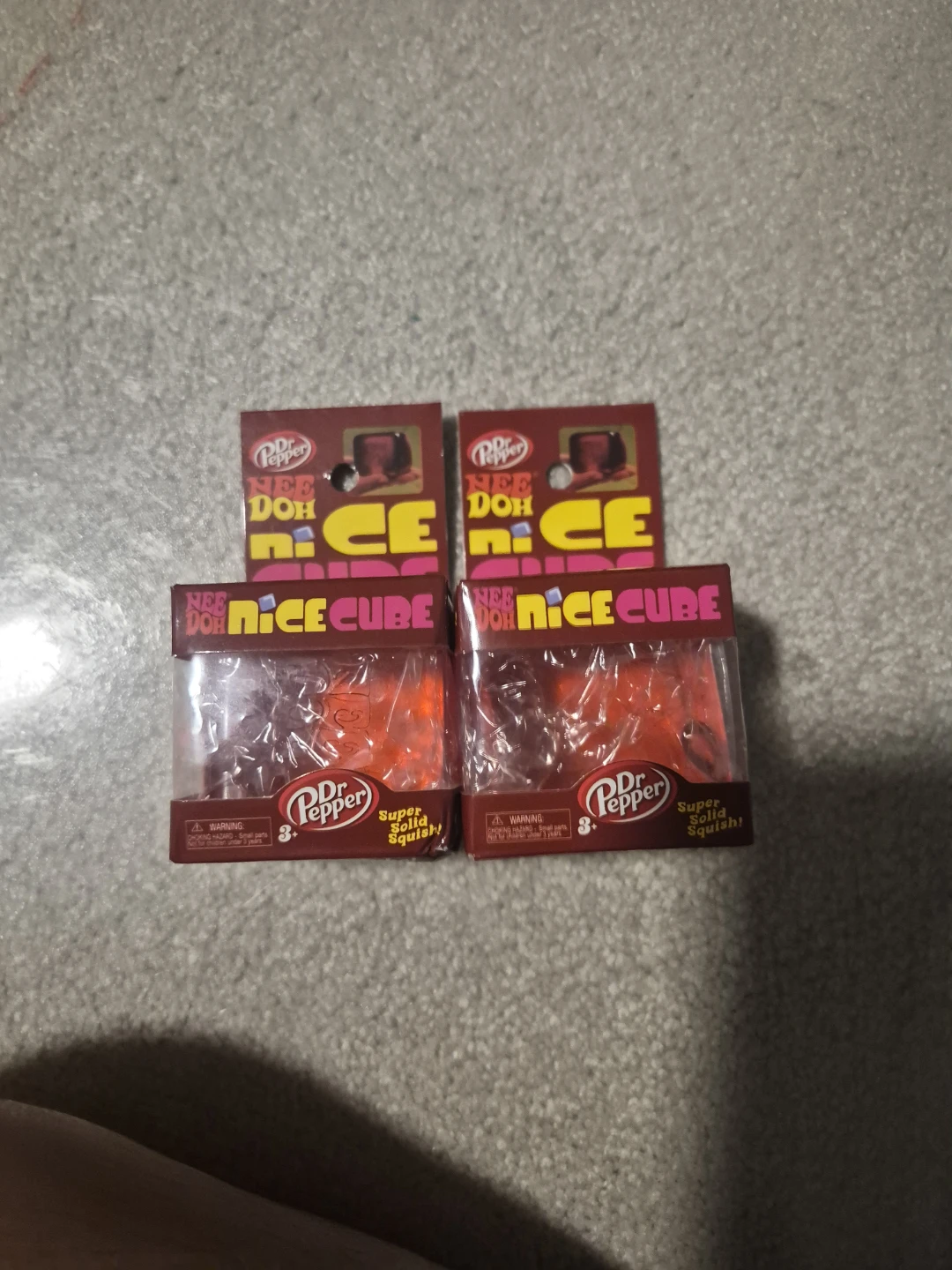 NeeDoh Dr Pepper Nice Cube stress toy set