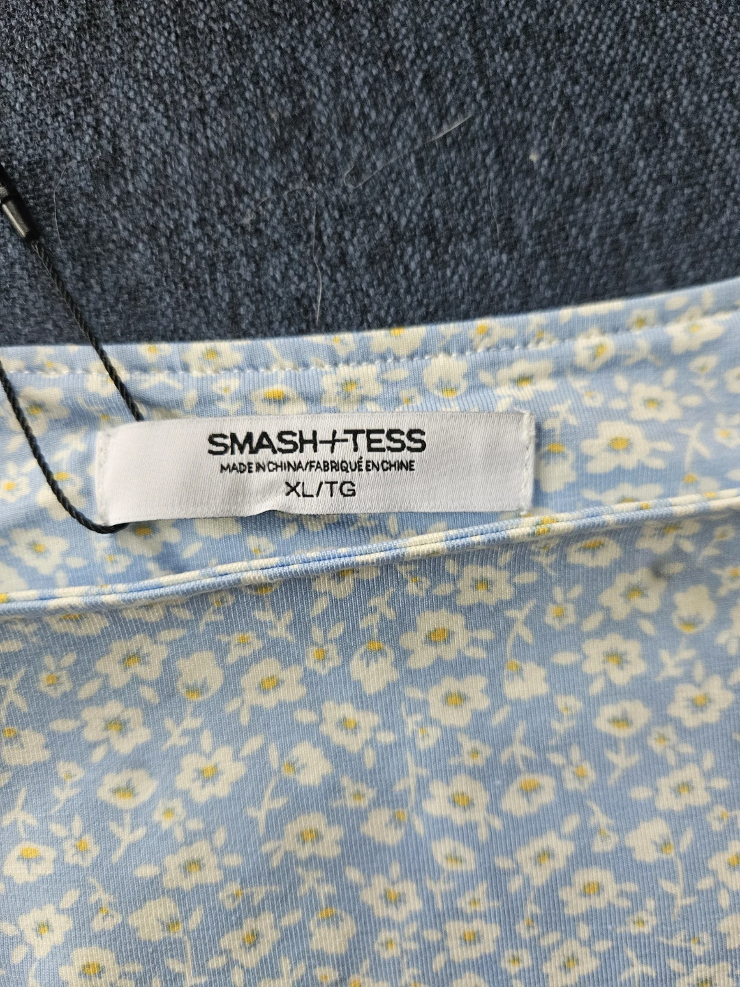 Smash + Tess Blue Floral Square Neck Tank Top XL/TG - photo 2