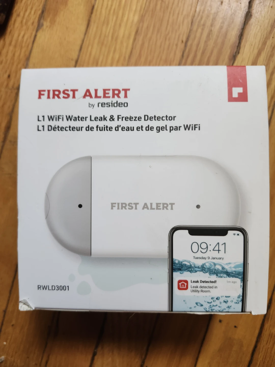 First Alert L1 WiFi Water Leak & Freeze Detector RWLD3001