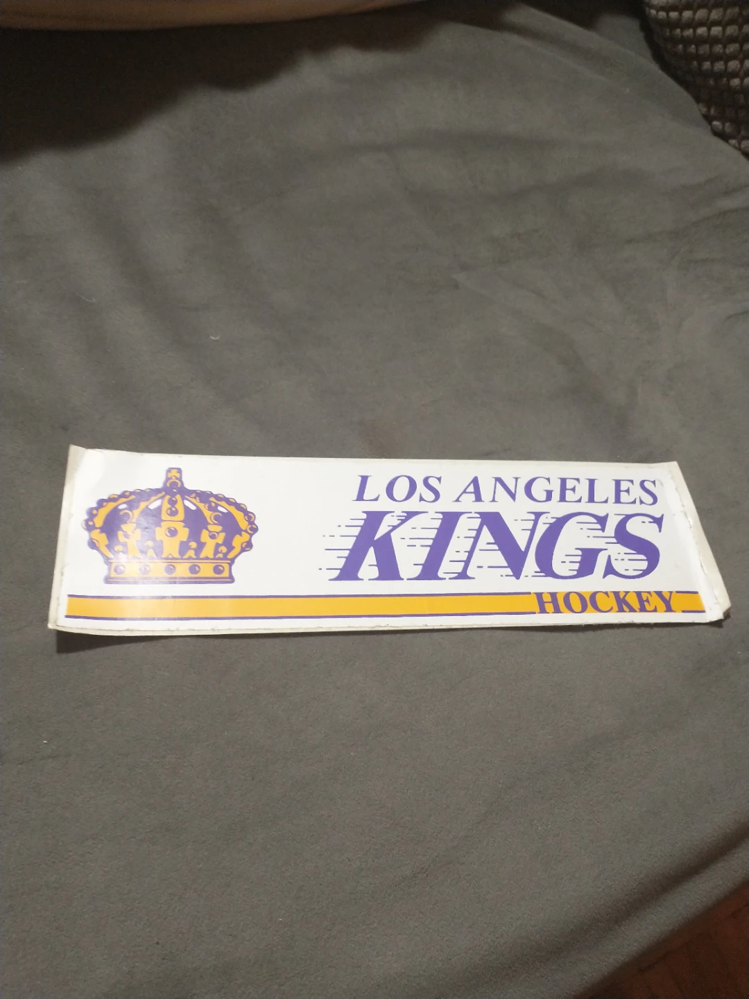 1980s Los Angeles Kings Sticker retro purple and gold colours - photo 3
