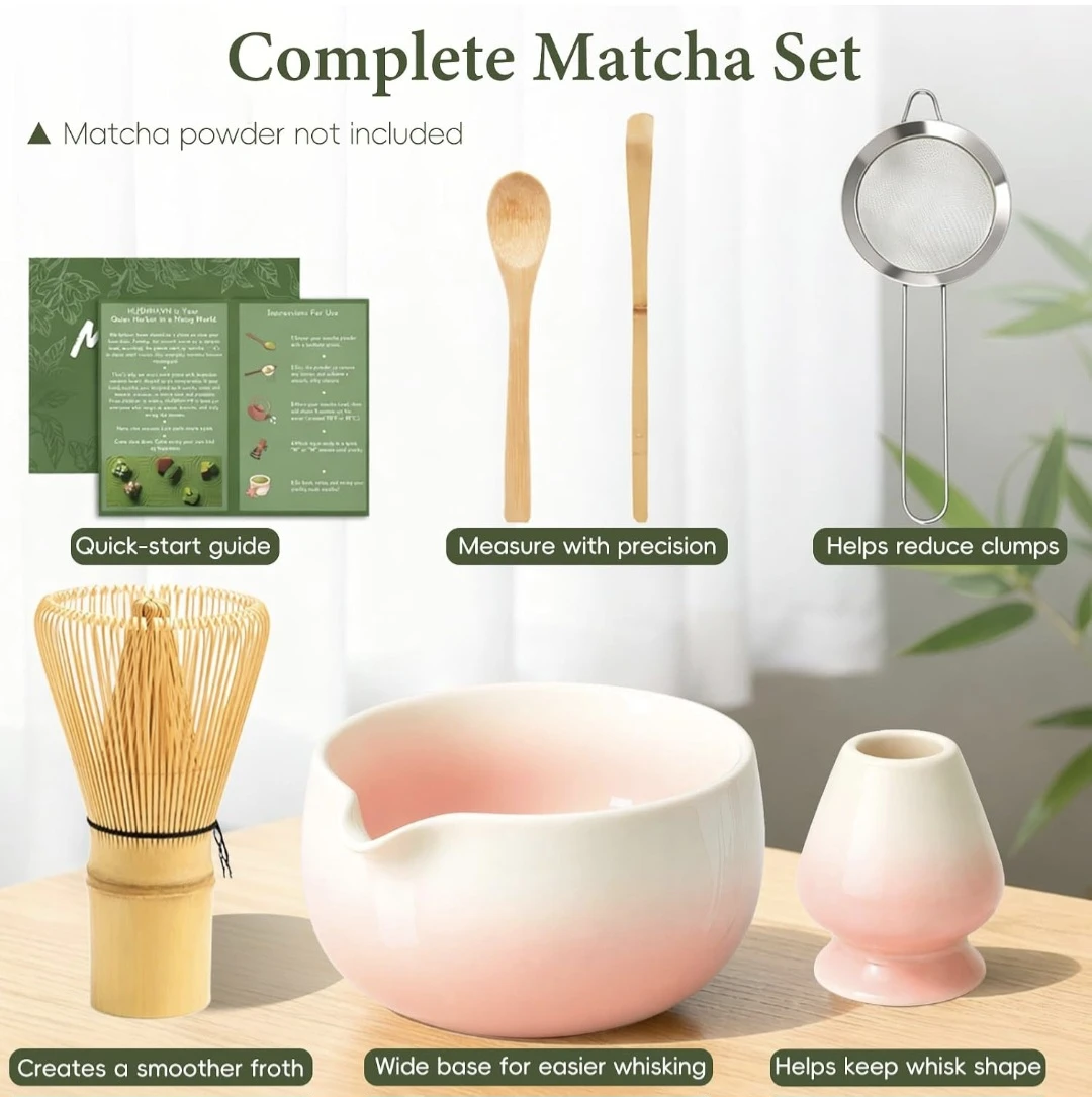 Complete Matcha Set with Whisk, Bowl, and Spoon - photo 3