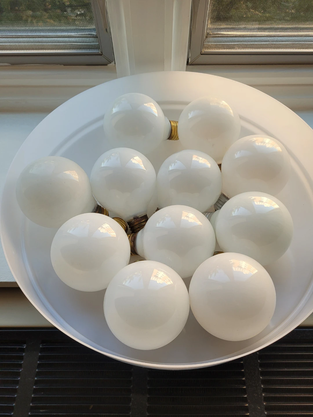 Free Pack of 11 White Globe Light Bulbs