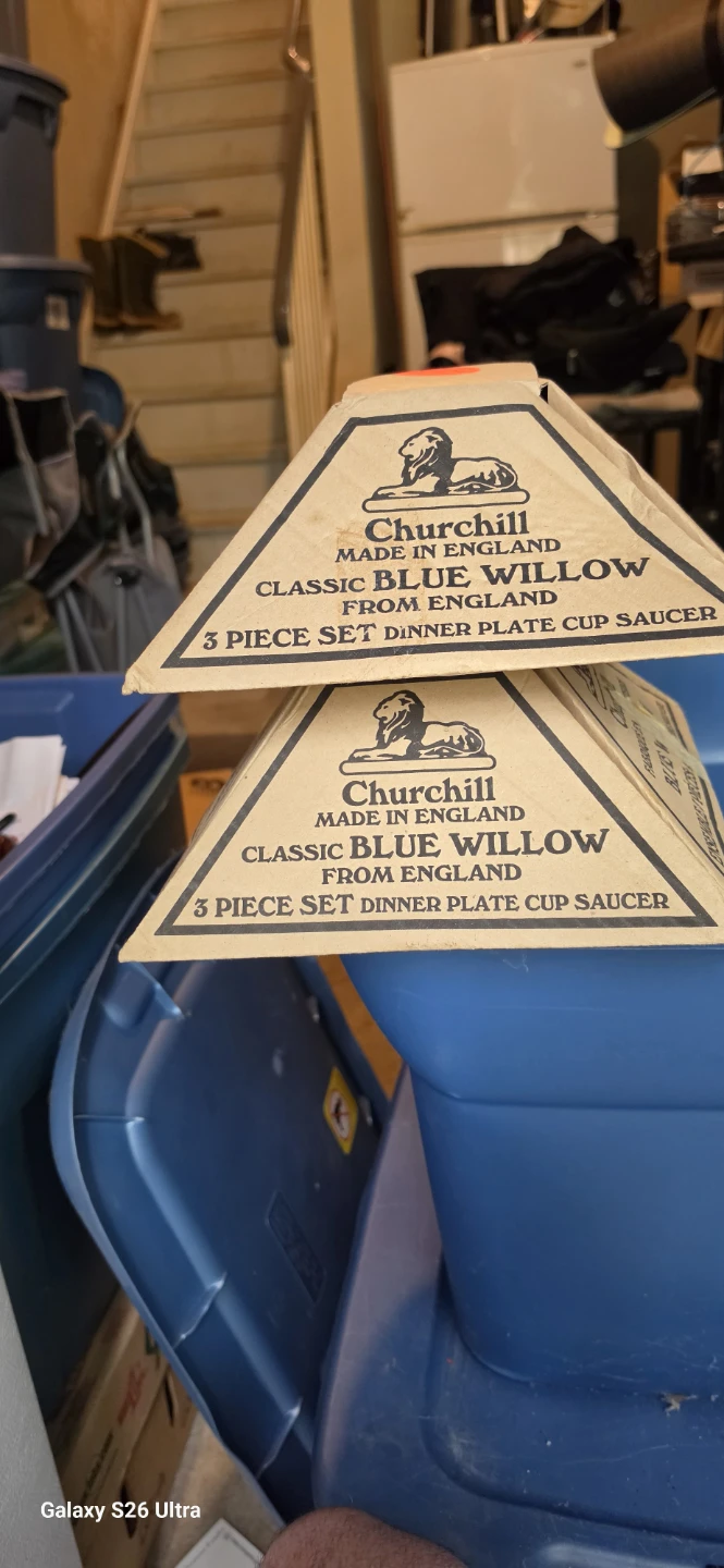 Churchill Classic Blue Willow 3 Piece Set
