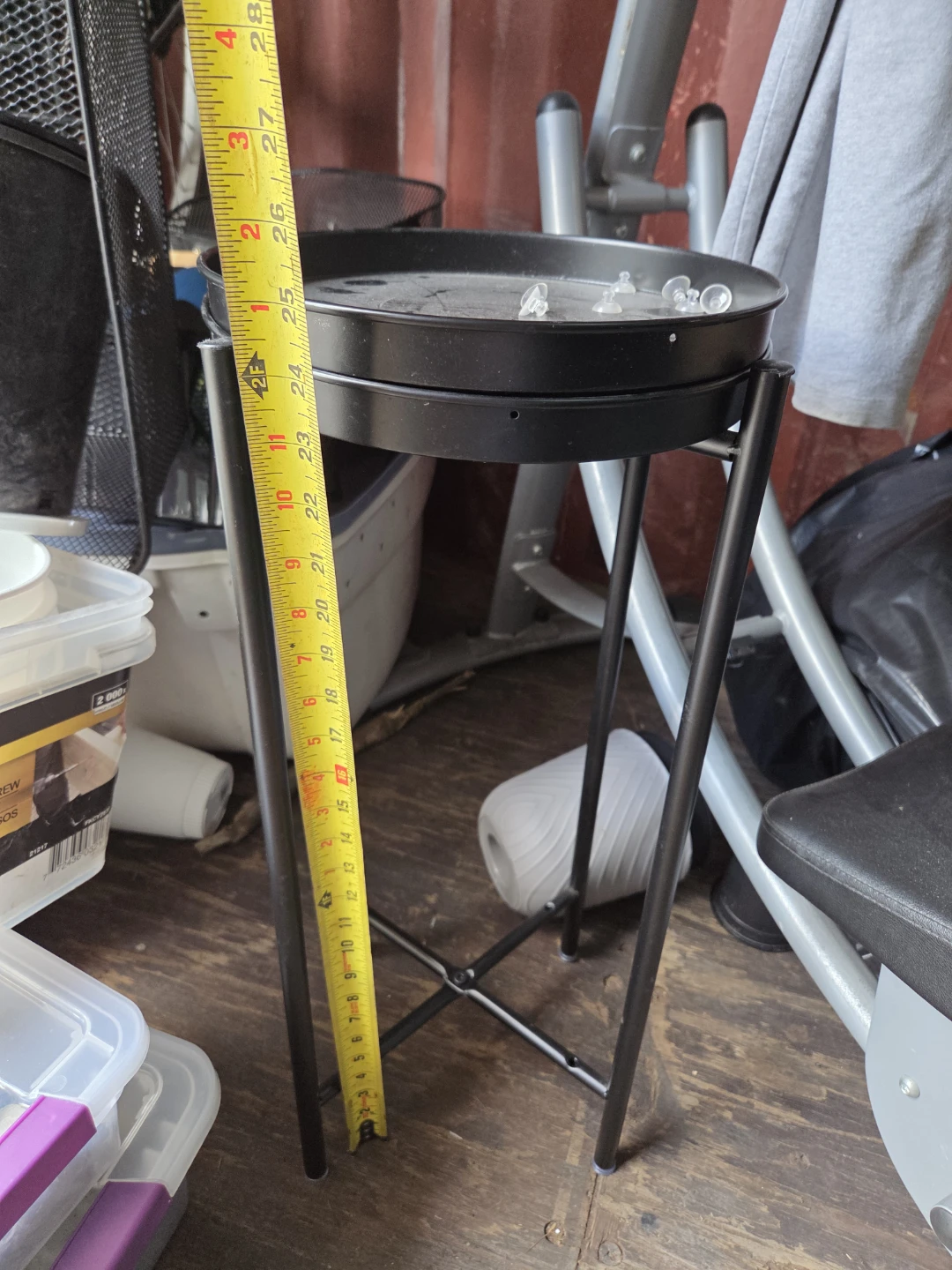 Black Two-Tiered Round Plant Stand - photo 2