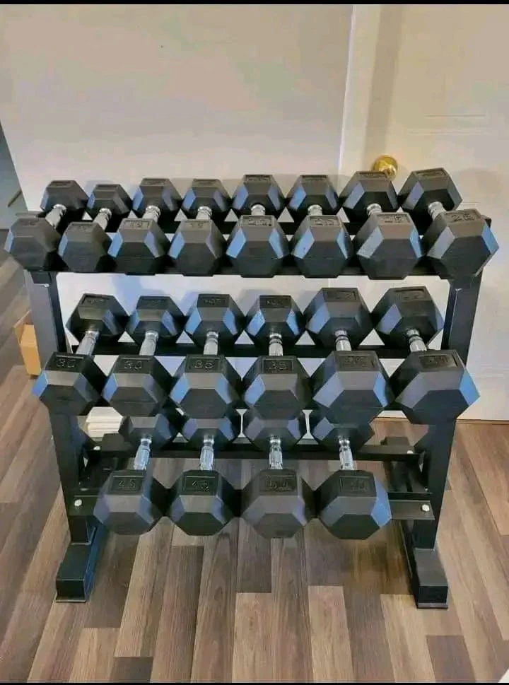 Dumbbells with a Rack