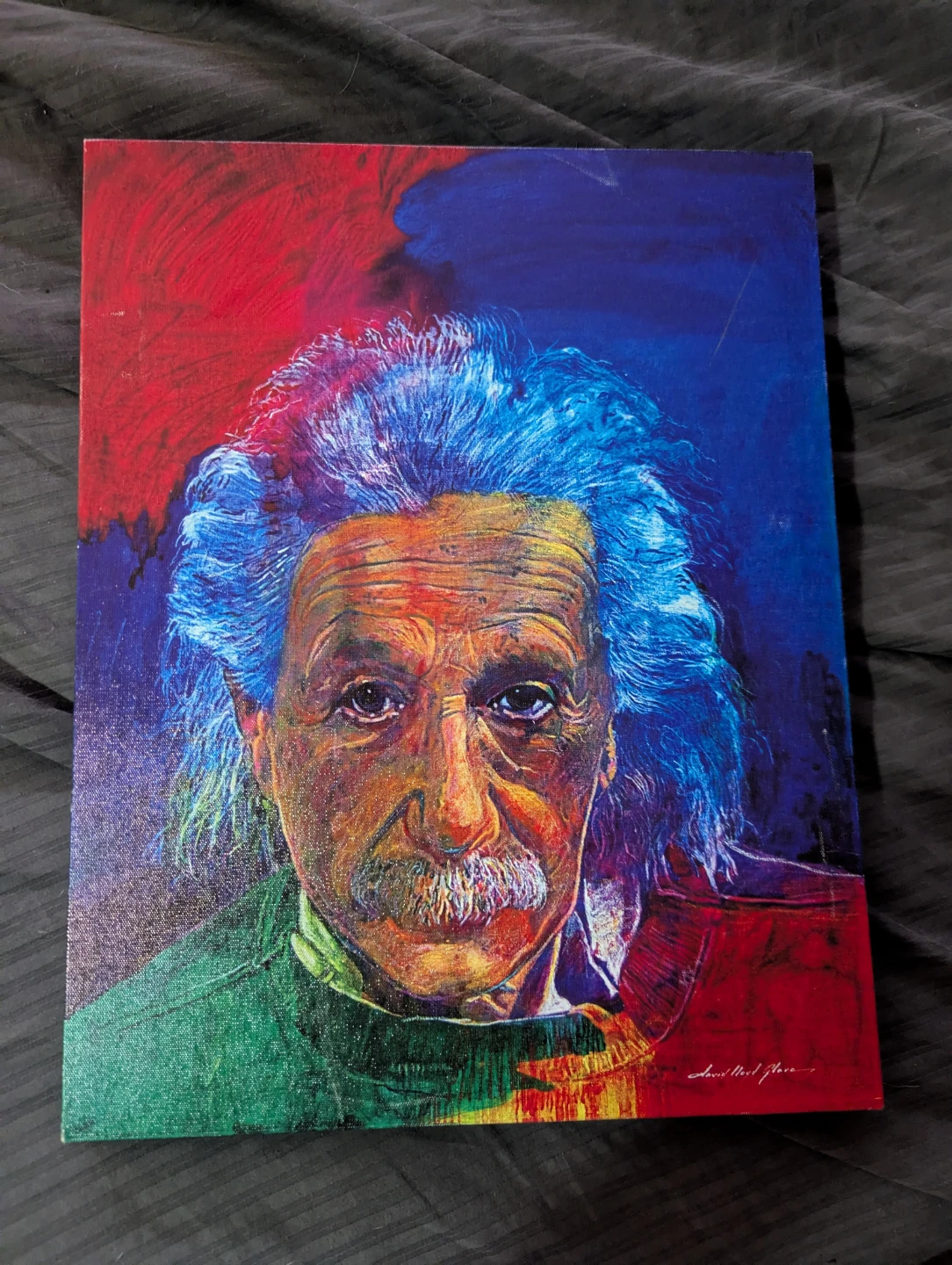 Vibrant Albert Einstein Canvas Print