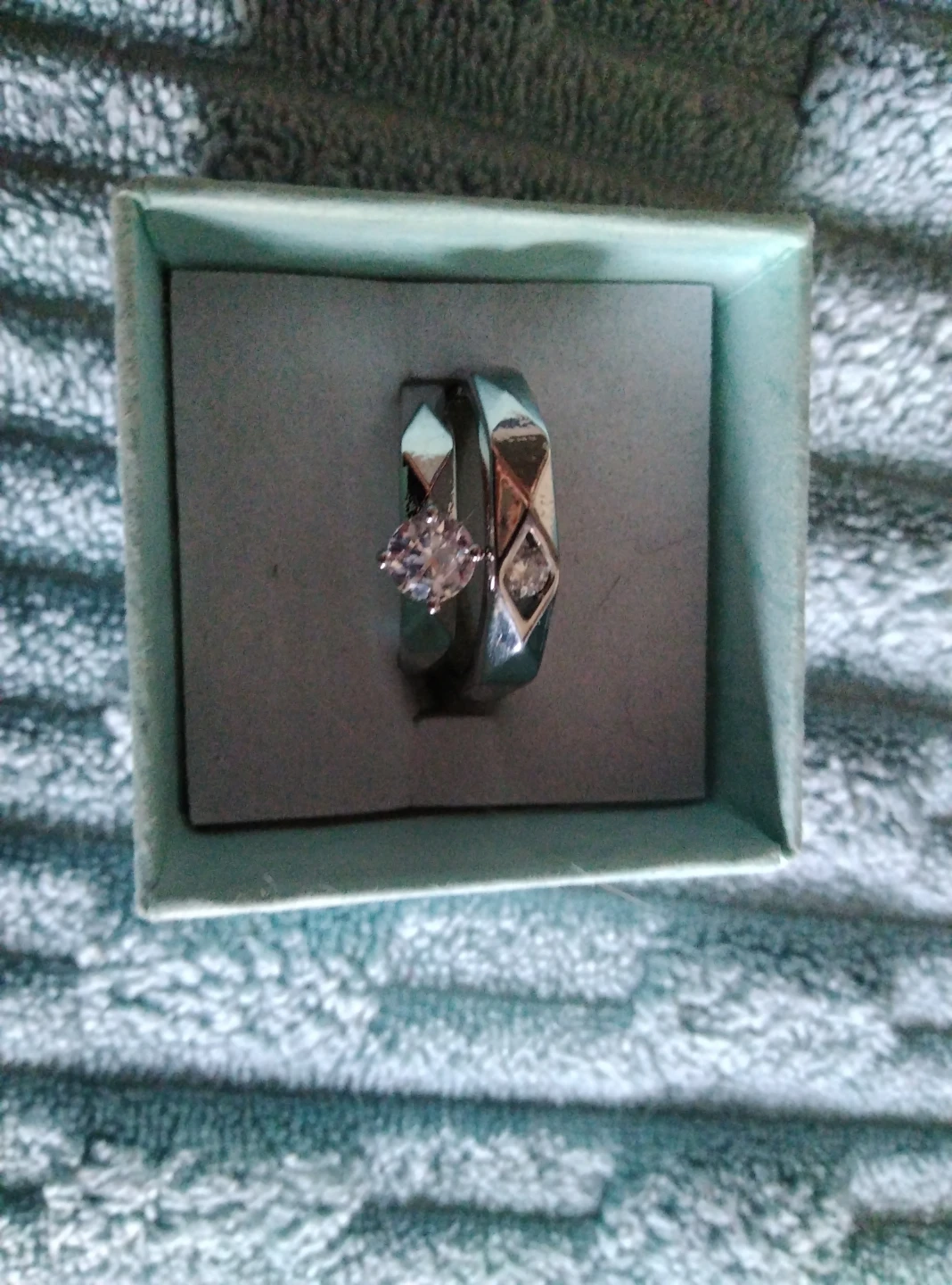 Sterling Silver Wedding Set