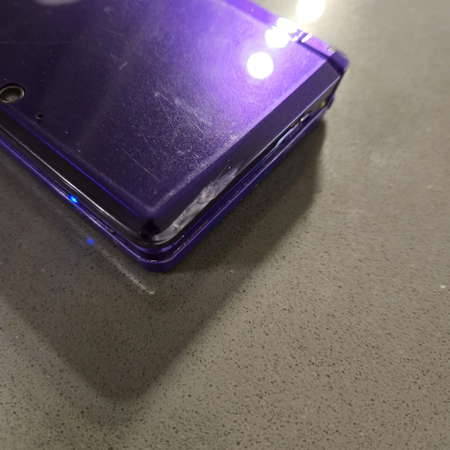 Nintendo 3DS Midnight Purple with Charger, stylus. - photo 4
