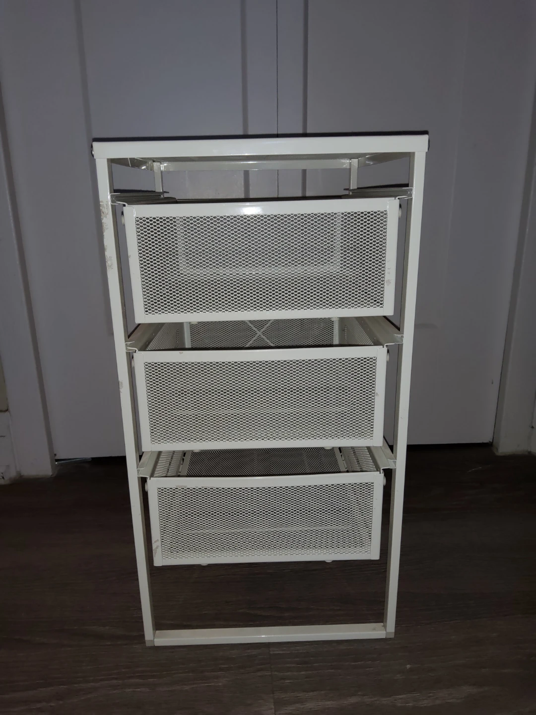Ikea White 3-Drawer Metal Storage Unit - photo 2