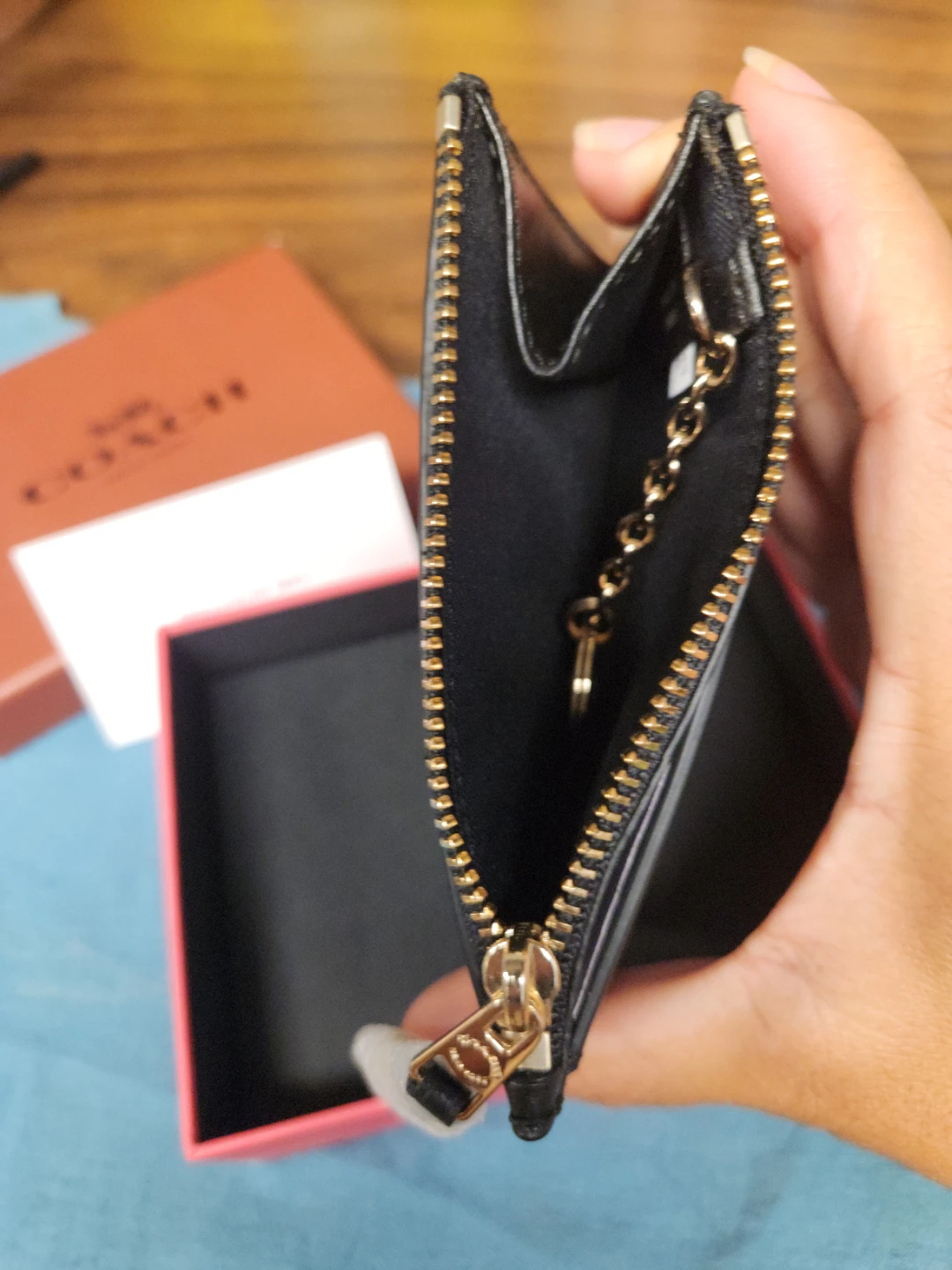 Coach Card Case Wallet with Zipper - photo 4