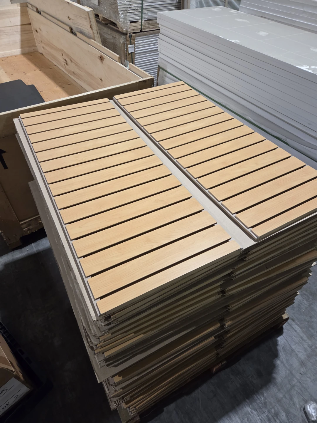 Half sheets of Slatwall Panels