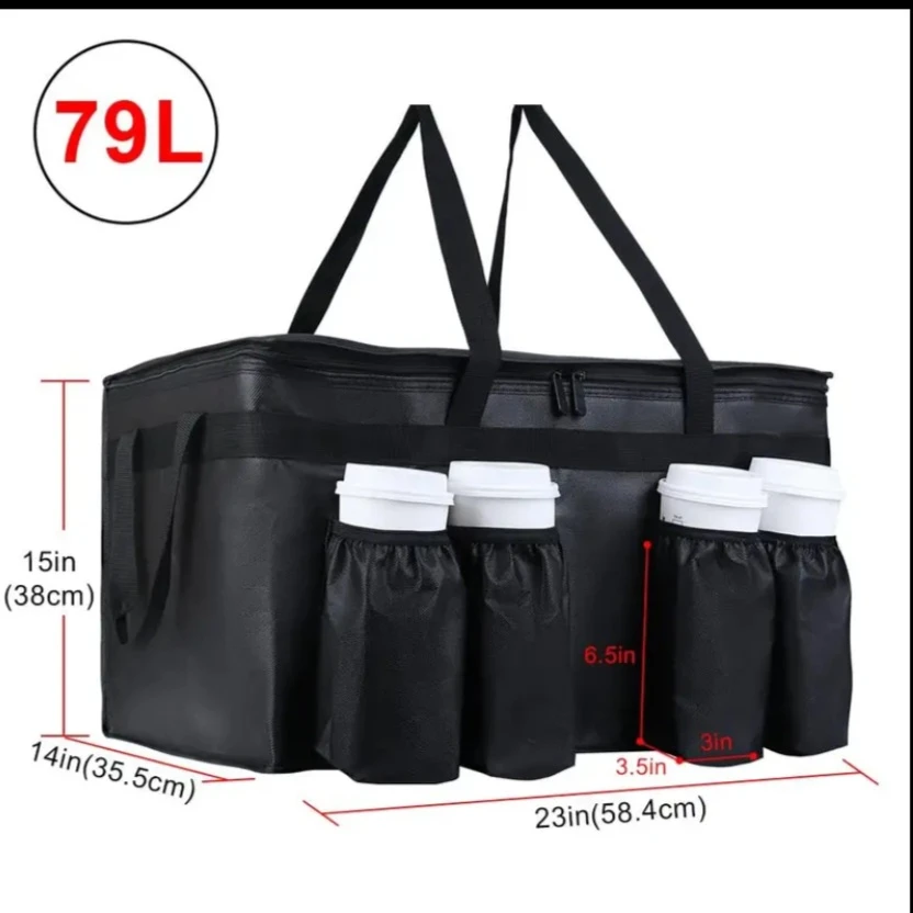 New XXXL Insulated Food Delivery Bag For Ubereats - photo 5