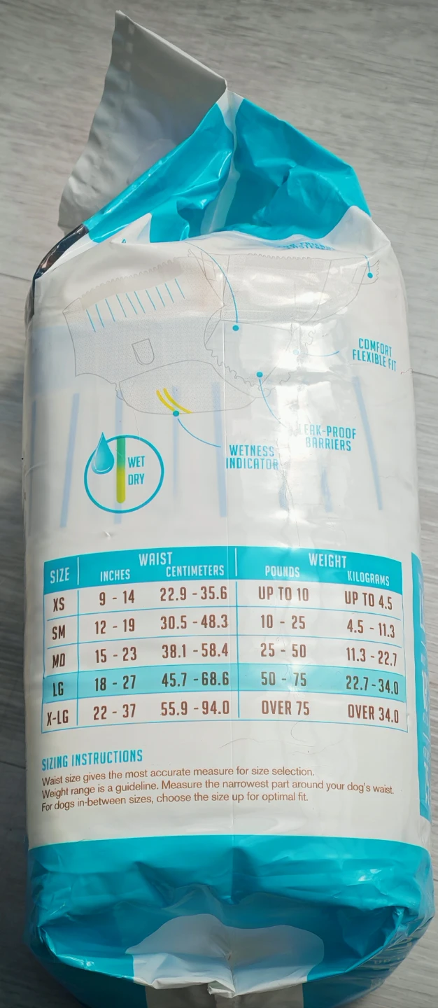 Essentials Pet Expert Approved Disposable Dog Diapers - Large - photo 3