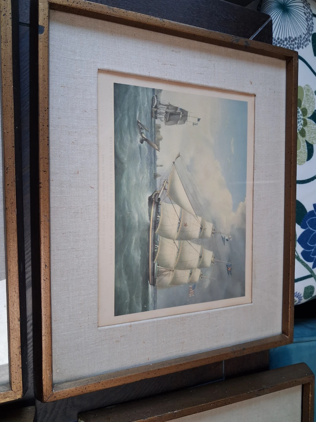 Set of 6 Framed Nautical Ship Art Prints - photo 3