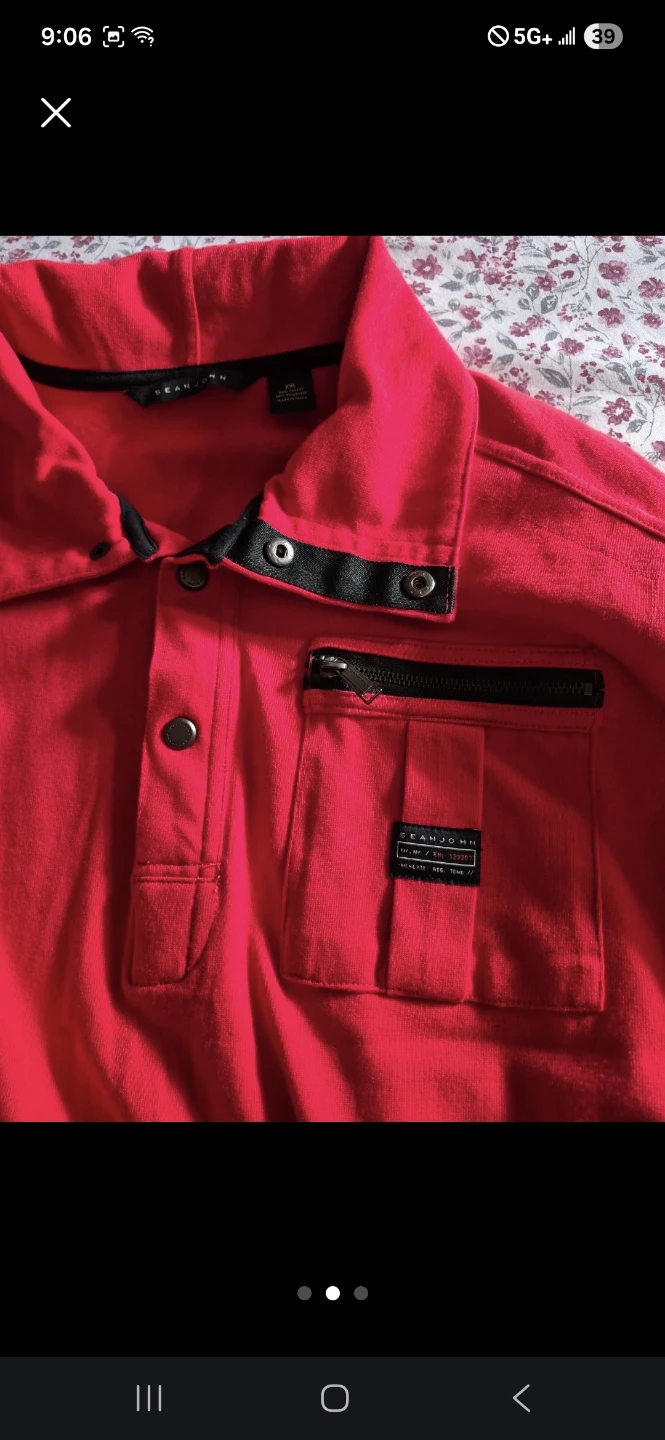 Sean John Red Polo Shirt