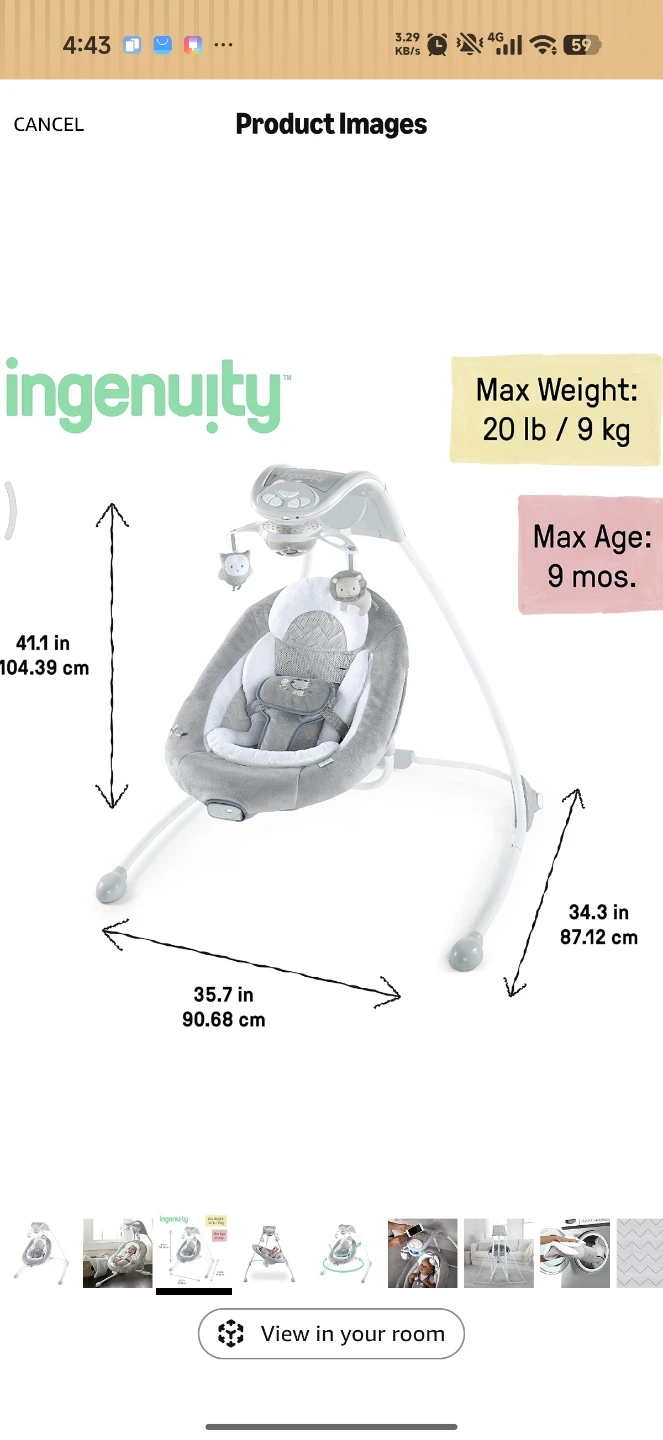 Ingenuity Baby Swing - photo 4