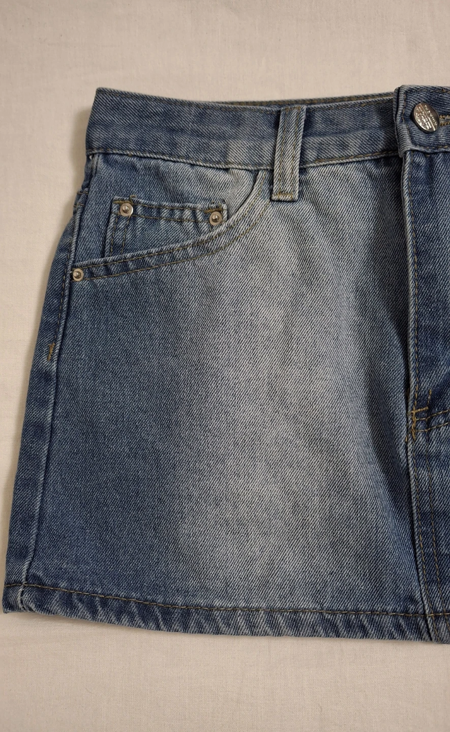 SHEIN High-Waisted Denim Mini Skirt - photo 3