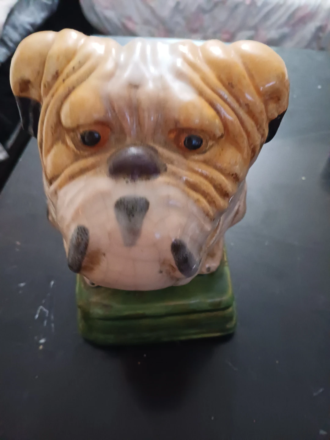 Vintage Ceramic Bulldog Figurine - photo 2