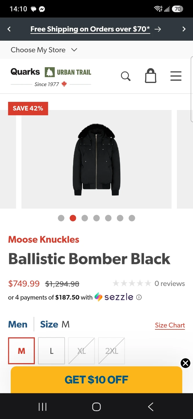 Moose Knuckles Ballistic Bomber Black Jacket - photo 4