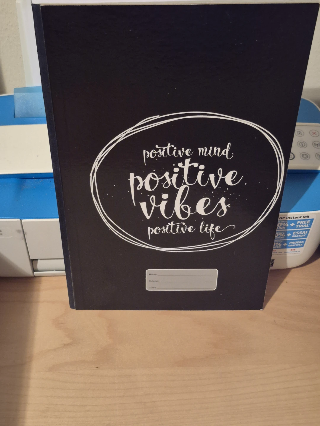 BNIB)Hardcover Notebook - Positive Mind Positive Vibes