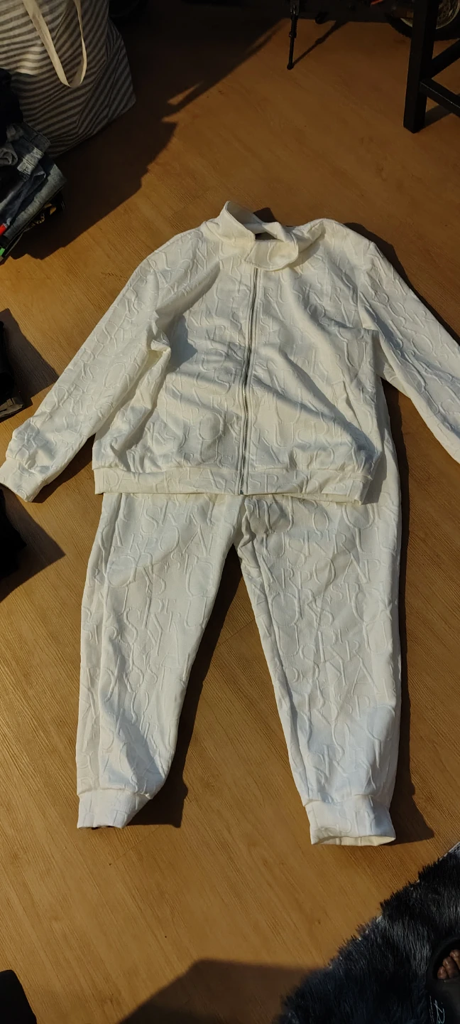 White 4XL Designer Tracksuit - photo 2