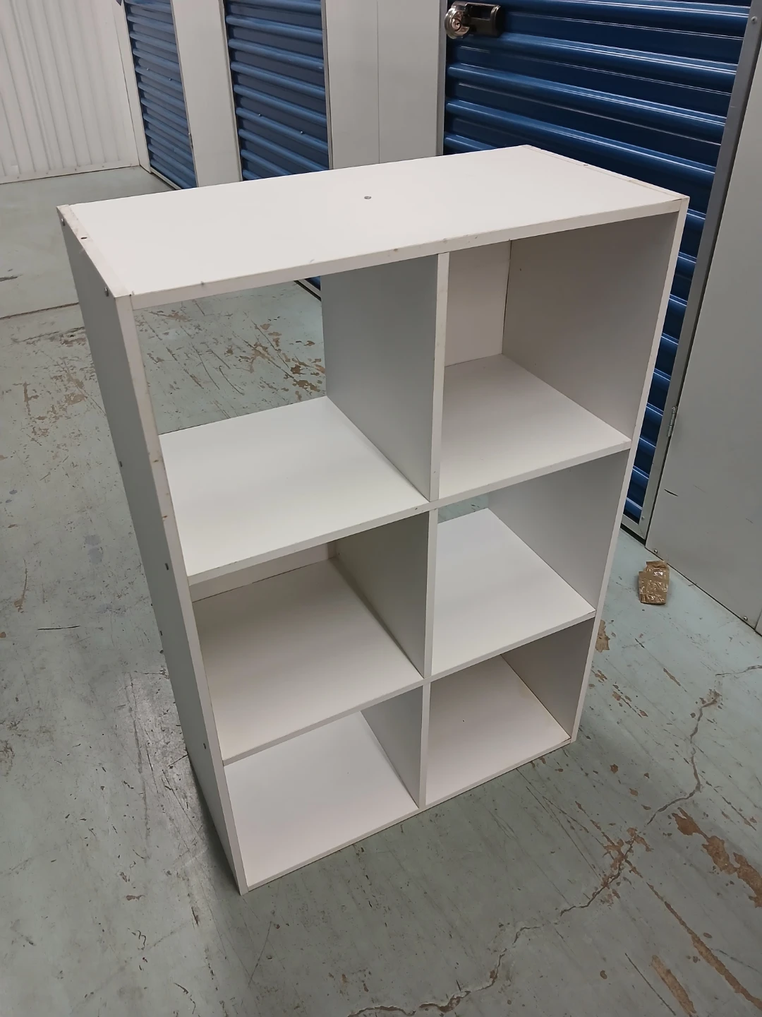 White 6-Cube Storage Shelf - photo 3