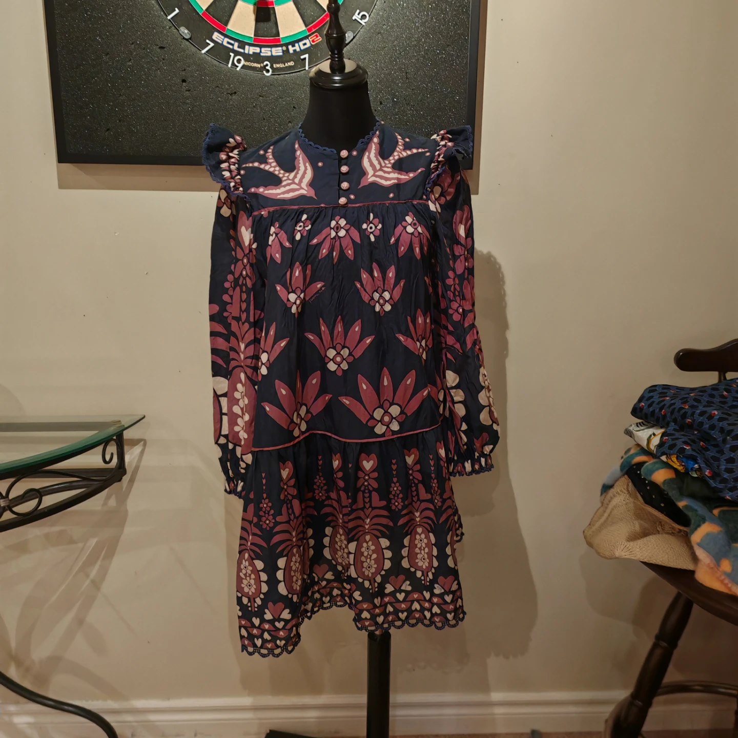 FARM Rio Navy Floral Print Mini Dress - photo 4
