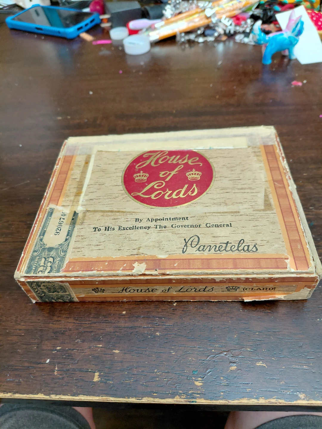 House of Lords Panetelas Cigar Box with Pencils - photo 2