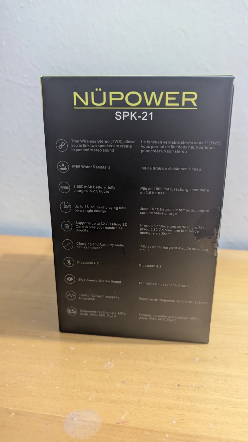 Nupower SPK-21 Wireless Speaker - photo 3