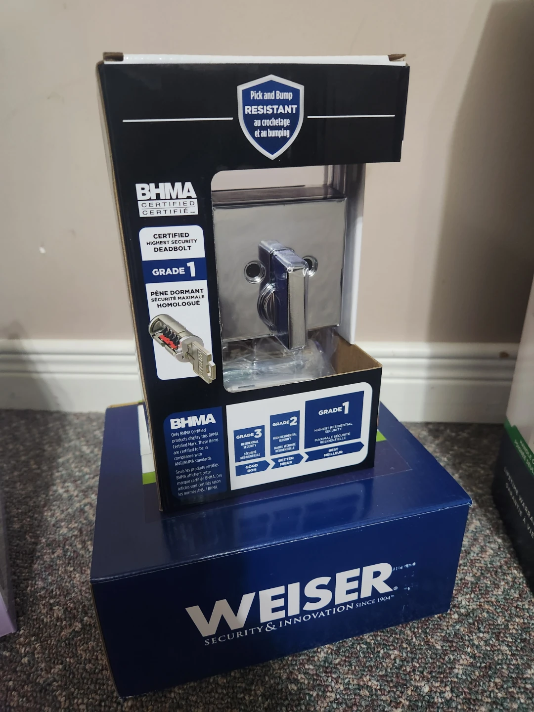 Weiser Lisbon Polished Chrome Single Cylinder Deadbolt - photo 3